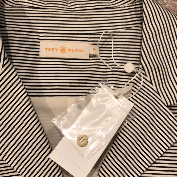 Tory Burch navy stripe shift dress NWT - Picture 6 of 8